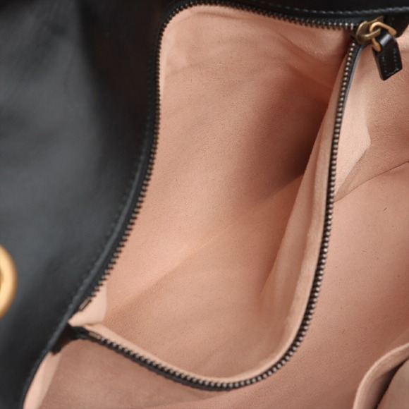 Gucci GG Marmont Leather Chain Shoulder Bag Black - Picture 8 of 8